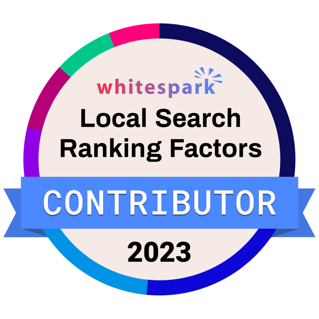 2023 local search ranking factor study contributor