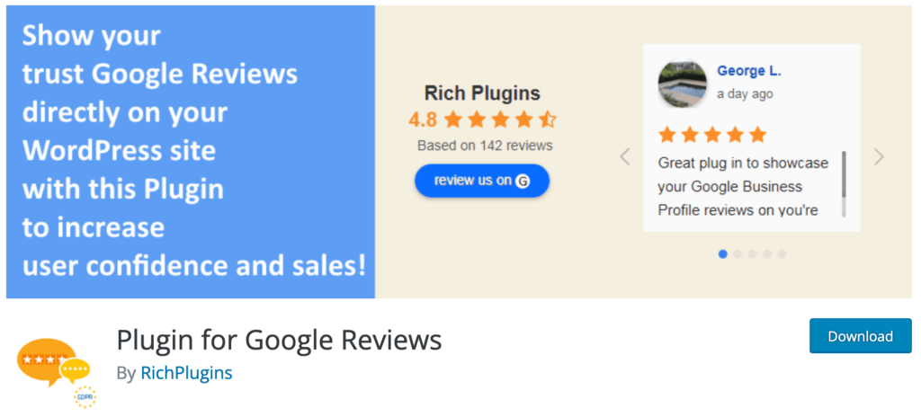 WordPress Plugin for Google Reviews