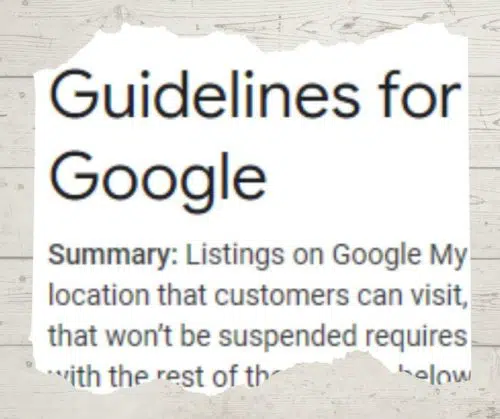 google business profile guidelines