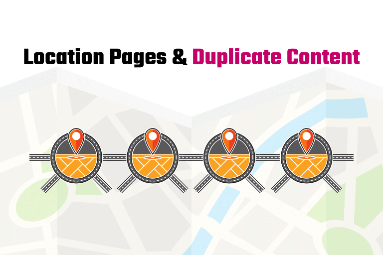 location pages & duplicate content