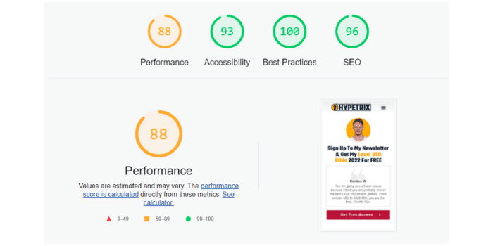 Google Performance Audit Tool
