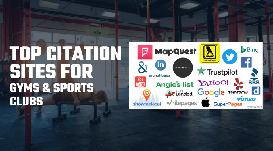 local citation sites for gyms & sports clubs