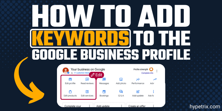 how to add keywords to the google business profile