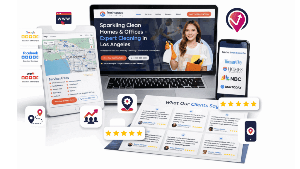 free local landing page template cover