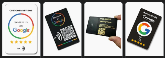 NFC Google review cards